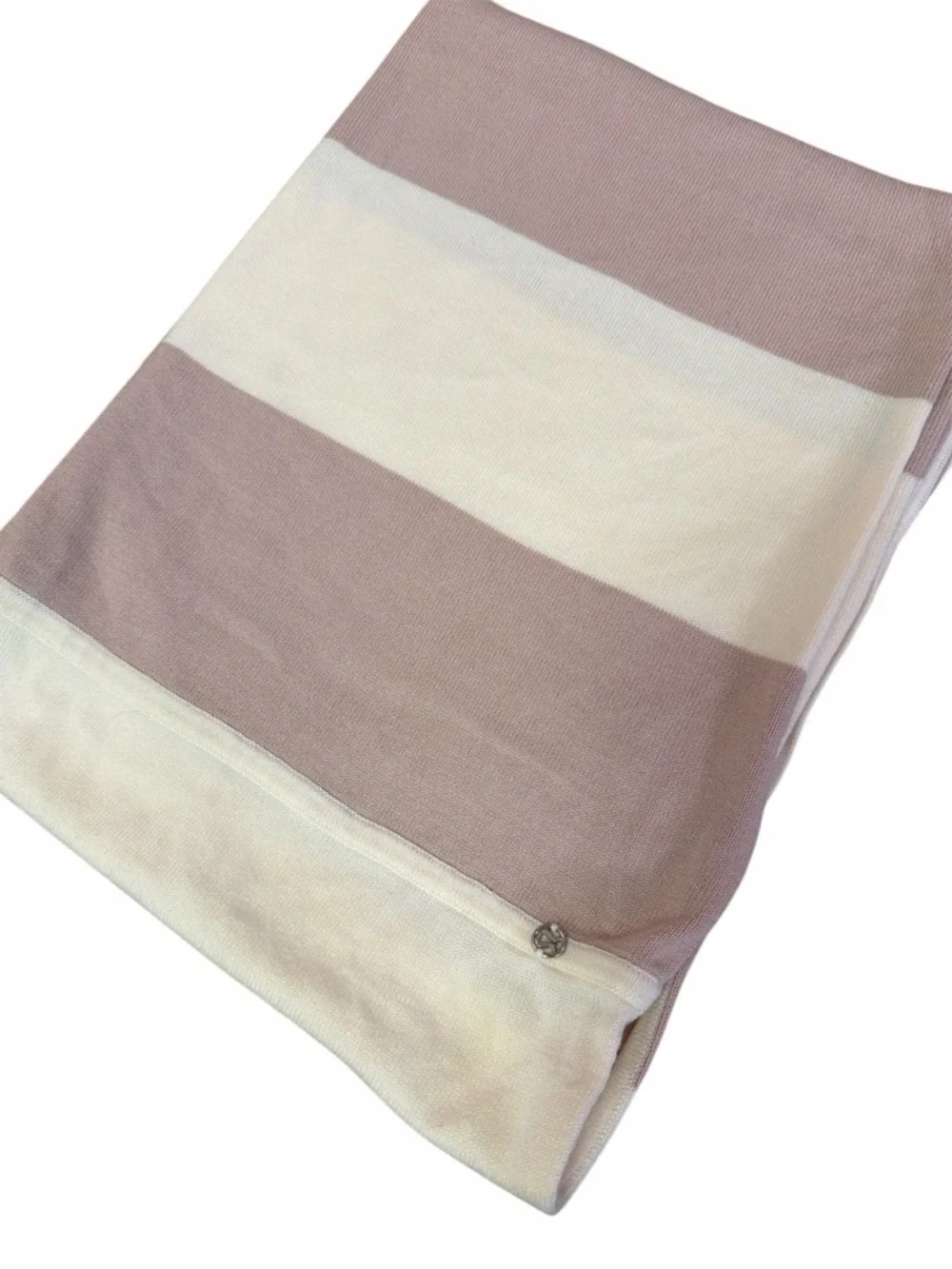 Lululemon knit infinity scarf , pink/cream